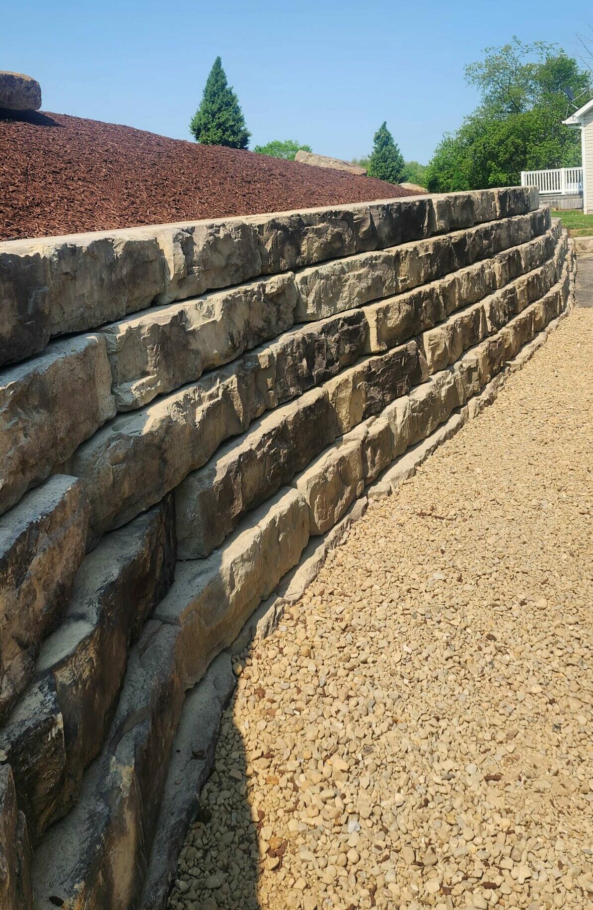 Hardscaping and landscaping should combine to create functional outdoor living spaces